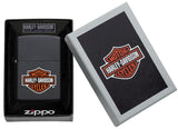Zippo Harley-Davidson® Classic Logo Lighter – Black Matte by Zippo