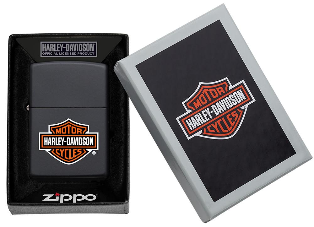 Zippo Harley-Davidson® Classic Logo Lighter – Black Matte
