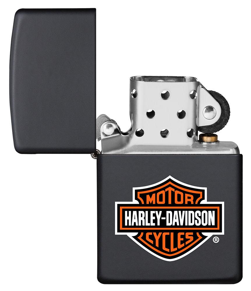 Zippo Harley-Davidson® Classic Logo Lighter – Black Matte