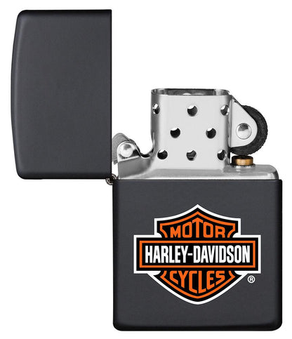 Zippo Harley-Davidson® Classic Logo Lighter – Black Matte