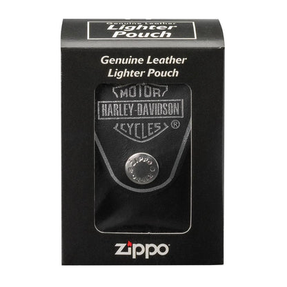Harley-Davidson® Black Leather Zippo® Lighter Pouch – Belt Loop by Zippo