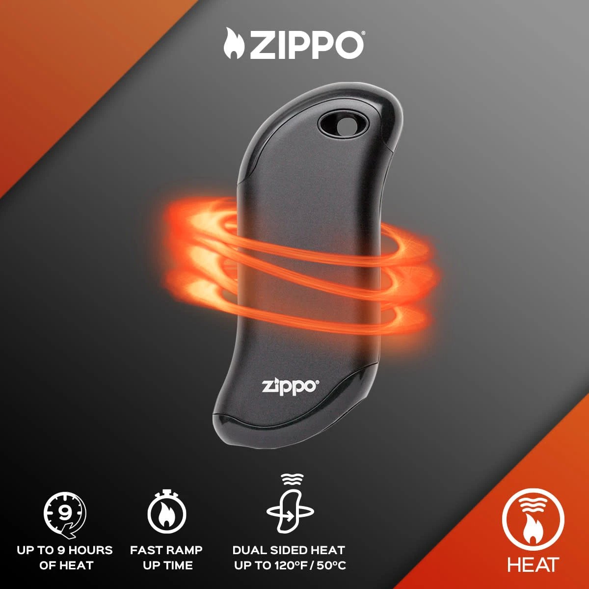 HeatBank® 9s Rechargeable Hand Warmer & Power Bank by Zippo