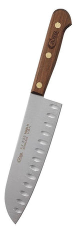 Case Household Cutlery 7" Santoku Knife (Solid Walnut) by Case Cutlery