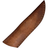 Infinite Blades Fixed Blade A31 - 4.5 Inch Satin Blade With Full Tang And Brown Leather Belt Sheath by Infinite Blades