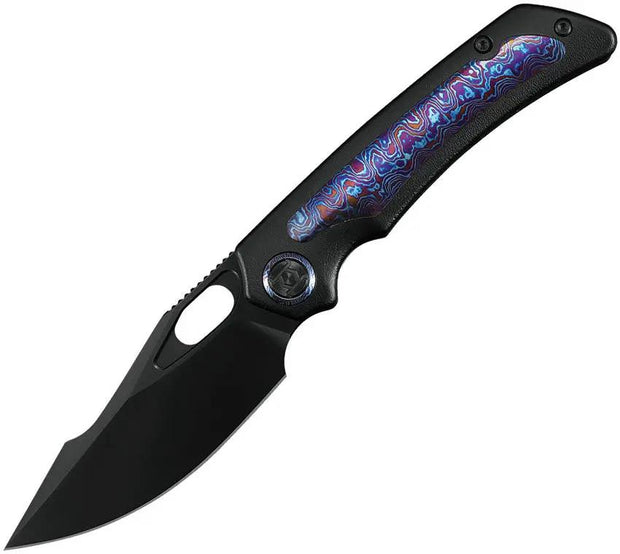 Ironfly Jericho Framelock Pocket Knife Black Smooth - IFK713T4 by Ironfly