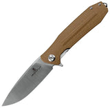 Ironfly Zesty Linerlock Brown G10 VF01-BN by Ironfly
