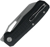 Ironfly Syperfly Linerlock - Black G10 Handle with Satin 14C28N Sandvik Sheepsfoot Blade by Ironfly