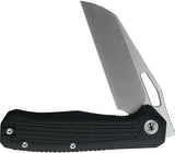 Ironfly Syperfly Linerlock - Black G10 Handle with Satin 14C28N Sandvik Sheepsfoot Blade by Ironfly