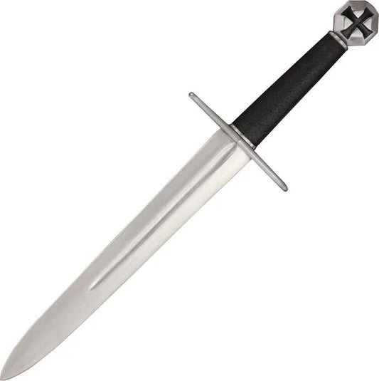 Legacy Arms Teutonic Knight Dagger IP 103A - Double Edge 5160 Carbon Steel Blade With Leather Wrapped Handle by Legacy Arms