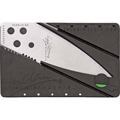 Cardsharp Credit Card Safety Knife CS2N Brushed Stainless Blade Removable Knife For Travelers And Everyday Carry by Cardsharp