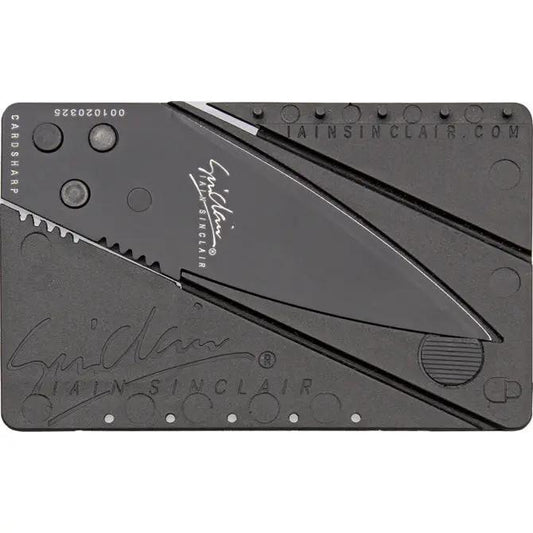 Cardsharp Credit Card Safety Knife Black Finish Stainless Blade Removable Knife For Travelers And Everyday Carry by Cardsharp