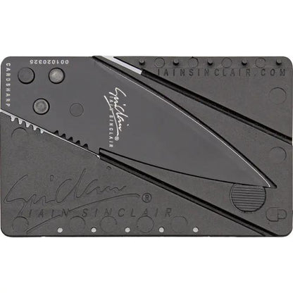 Cardsharp Credit Card Safety Knife Black Finish Stainless Blade Removable Knife For Travelers And Everyday Carry by Cardsharp