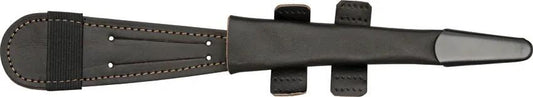 IXL Black Commando Dagger 180B/LS - 11.5 Inch Overall, Black Finish Stainless Blade, Grooved Handle, Belt Sheath by IXL