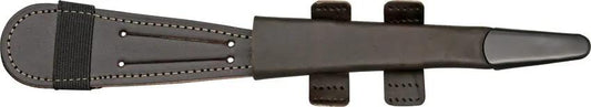 IXL Black Commando Dagger - 11.5 Inch Overall Stainless Blade, Grooved Black Handle, William Rodgers Guard, Belt Sheath by IXL