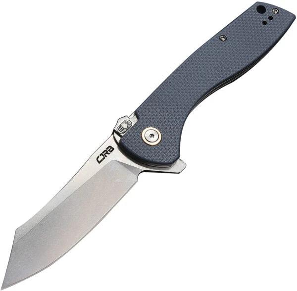 CJRB Kicker Recoil Lock Knife Blue Gray G10 Handle With Extended Tang For Everyday Carry by CJRB