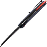 CJRB Tigris Linerlock EDC Knife AR RPM9 Steel Black PVD Cleaver Blade Three Point Seven Five Inch by CJRB