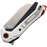 CJRB Tigris Linerlock Knife ARRPM9 Cleaver Blade White G10 EDC For Knife Enthusiasts And Collectors Elite by CJRB