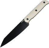 CJRB Silax Fixed Blade Knife Desert Tan G10 Durable Full Tang With Black PVD Blade And Kydex Sheath For Outdoor EDC by CJRB