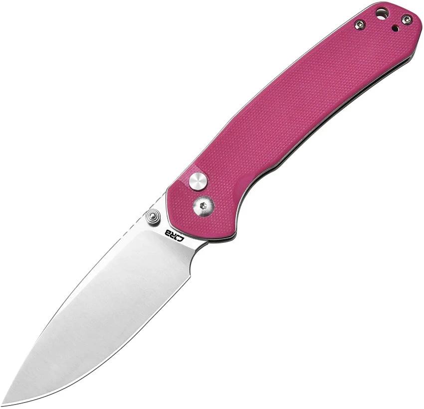 CJRB Pyrite Pink G10 AR RPM9 Knife For EDC Premium Fans 4.25in Closed 3.13in Blade Thumb Stud Lanyard Pocket Clip by CJRB