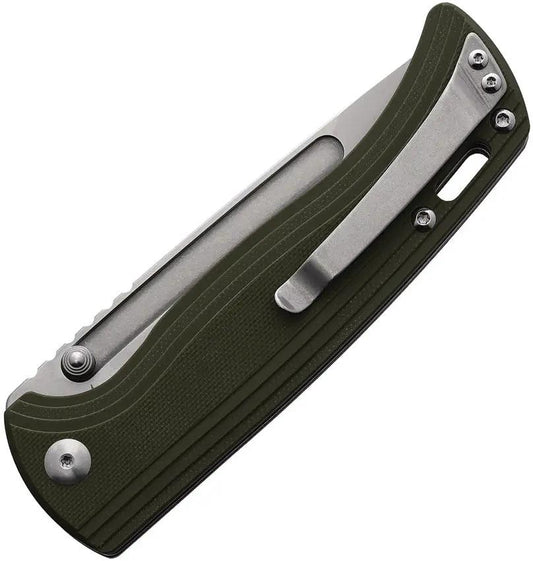 CJRB Resource Linerlock Knife Premium With Green G10 Handle And AR RPM9 Blade For EDC Enthusiasts by CJRB