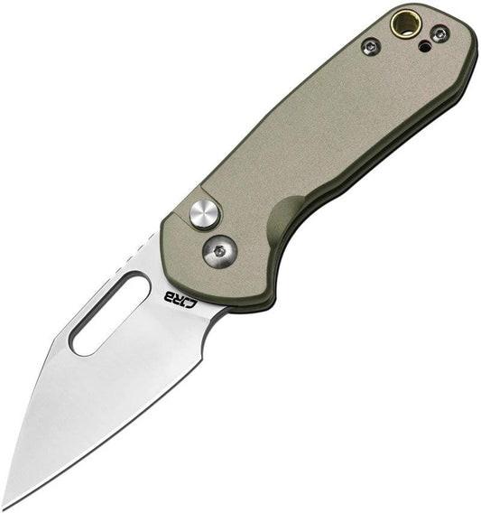 CJRB Mini Pyrite Button Lock Green J1933-GN by CJRB