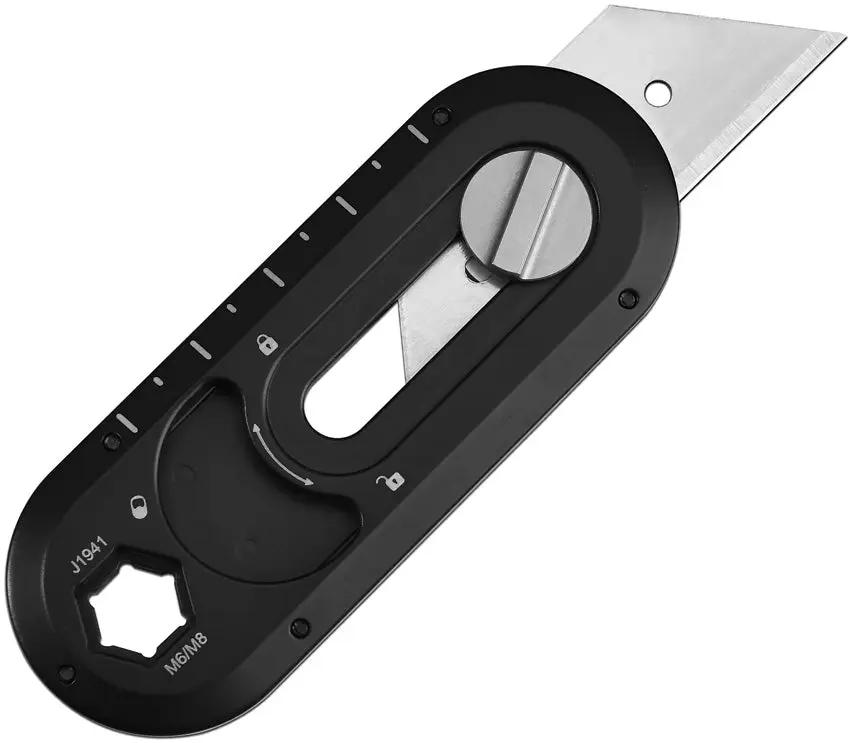 CJRB Breeze EDC Tool Black Stainless Multi-Tool With Ruler Bottle Opener Hex Driver For Everyday Carry Enthusiasts by CJRB