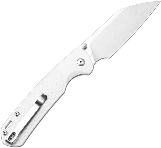 CJRB Pyrite Light Button Lock Wharncliffe Knife With S90V Steel Premium FRN Handle For EDC Enthusiasts by CJRB