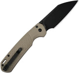 CJRB Pyrite Light Button Lock Knife J1945L BDE With Wharncliffe Blade And FRN Handle For EDC Enthusiasts by CJRB