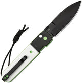 CJRB Locust Button Lock Knife White G10 Handle AR RPM9 Spear Point Blade PVD Coated For EDC Enthusiasts by CJRB
