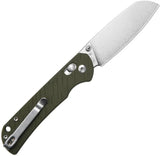 CJRB Lyrid Crossbar Lock Knife Green G10 Handle Premium EDC Ready Stonewash ARRPM9 Stainless Blade by CJRB