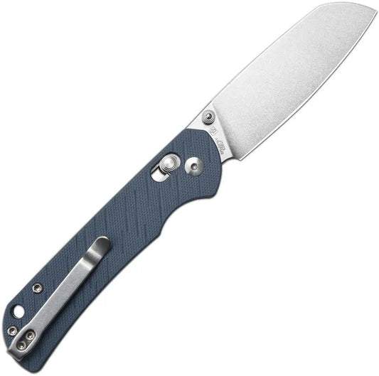 CJRB Lyrid Crossbar Lock Folding Knife Gray G10 AR RPM9 Sheepsfoot EDC For Premium Everyday Carry Enthusiasts by CJRB