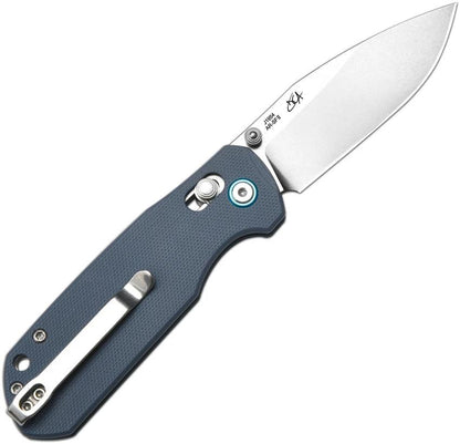 CJRB Maximal Crossbar Lock Folding Knife For EDC Enthusiasts Blue Gray G10 Handle Stonewash AR SFII Blade J1954 GYF by CJRB
