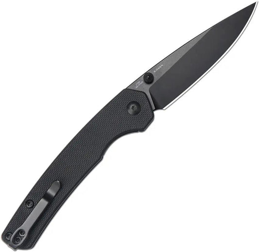 CJRB Kain Linerlock Folding Knife Black G10 Handle AR RPM9 3 Inch Drop Point EDC Utility by CJRB