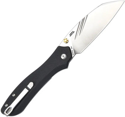 CJRB Fugly Linerlock Knife Wharncliffe Blade Black G10 Handle For EDC Enthusiasts by CJRB