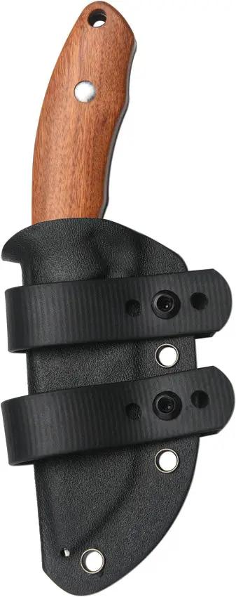 CJRB Mutt Fixed Blade Knife Harpoon Style 3.25in Full Tang Wood Handle Rugged Outdoor EDC by CJRB