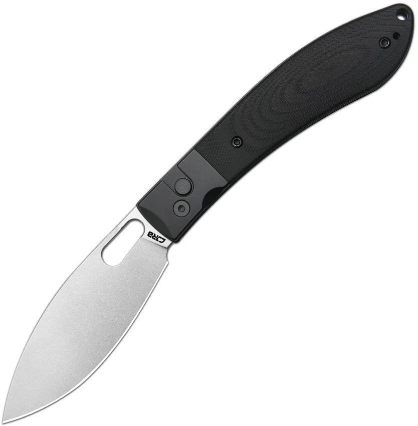 CJRB Sasaya Button Lock Black G10 J1959-BK by CJRB