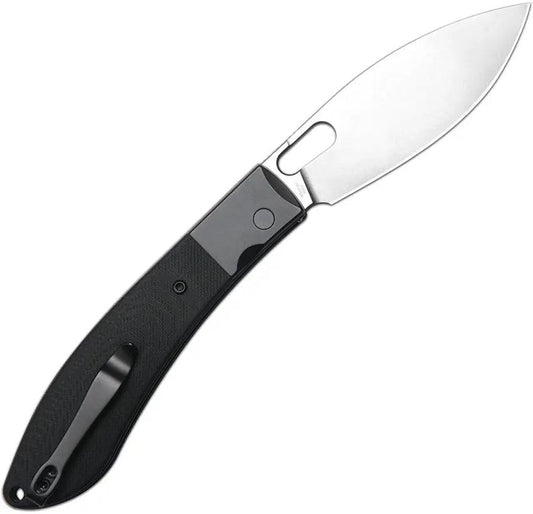 CJRB Sasaya Button Lock Knife With Black G10 Handle EDC Durable Stonewash AR-RPM9 Blade by CJRB