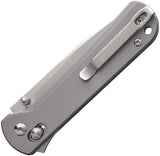 CJRB Bolt Recoil Lock Ti EDC Knife With 3.25in ARRPM9 Blade Rugged Titanium Handle Thumb Stud Lanyard Pocket Clip Case by CJRB