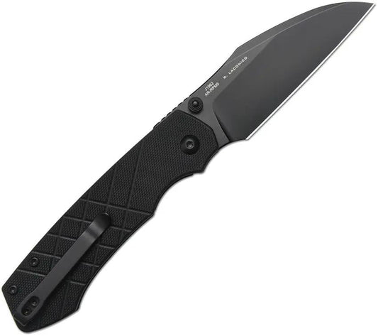CJRB Kestrel Linerlock Knife Premium Black PVD Wharncliffe Blade With Extended Tang For EDC by CJRB