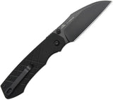 CJRB Kestrel Linerlock Knife Premium Black PVD Wharncliffe Blade With Extended Tang For EDC by CJRB