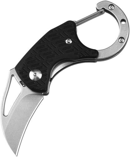 CJRB Anansi Linerlock Premium Folding Knife Black G10 1.63 Inch Hawkbill AR RPM9 EDC Clip by CJRB