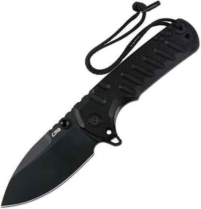 CJRB Tundra Linerlock Knife 5in Closed D2 Drop Point Blade Black PVD G10 Handle EDC Ready by CJRB