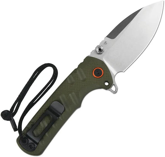 CJRB Tundra Linerlock Knife Green G10 Handle D2 Tool Steel Rugged EDC Everyday Carry by CJRB