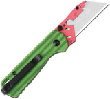 CJRB Boxer Button Lock Folding Knife G10 Handle Watermelon Artwork 2.38in Blade For EDC by CJRB