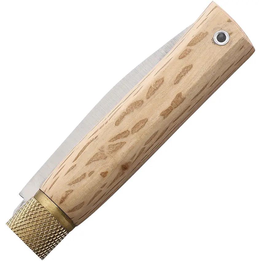 Jose Da Cruz Medium Folder Oak Mer 80 002 B P01 - Satin Finish Stainless Drop Point Blade With Oak Handle Box by JOSE DA CRUZ