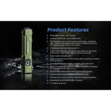 JetBeam E26 Flashlight Green 3in1 EDC Laser UV Light USB C Rechargeable for Outdoor Enthusiasts by JETBeam