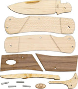 JJ's Knife Kit Lockback JJ4 - Complete Wooden Pocket Knife Craft Kit With All Parts And Instructions by JJ's Knife Kit