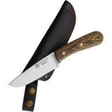 Joker Montanero Fixed Blade Knife Bocote Wood Full Tang 14C28N Satin Blade Sheath Included Outdoor Enthusiasts by Joker