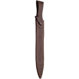 Joker Fixed Blade CC30 Knife With 13in Satin Blade Stag Handle Leather Sheath Rugged Outdoorsmen by Joker