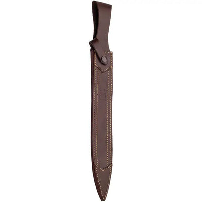 Joker Fixed Blade CC30 Knife With 13in Satin Blade Stag Handle Leather Sheath Rugged Outdoorsmen by Joker